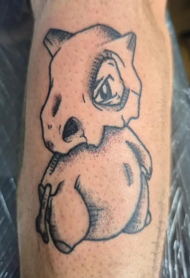 Tatuagem de personagem feita por aluno do START
