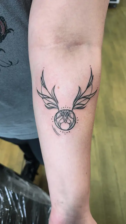 Tatuagem ornamental feita por aluno do START